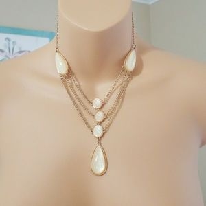Cream and Gold necklace